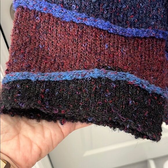 Anthropologie Curio Multicolor Women's Cardigan Sweater PM Curved Buttons - Picture 5 of 8